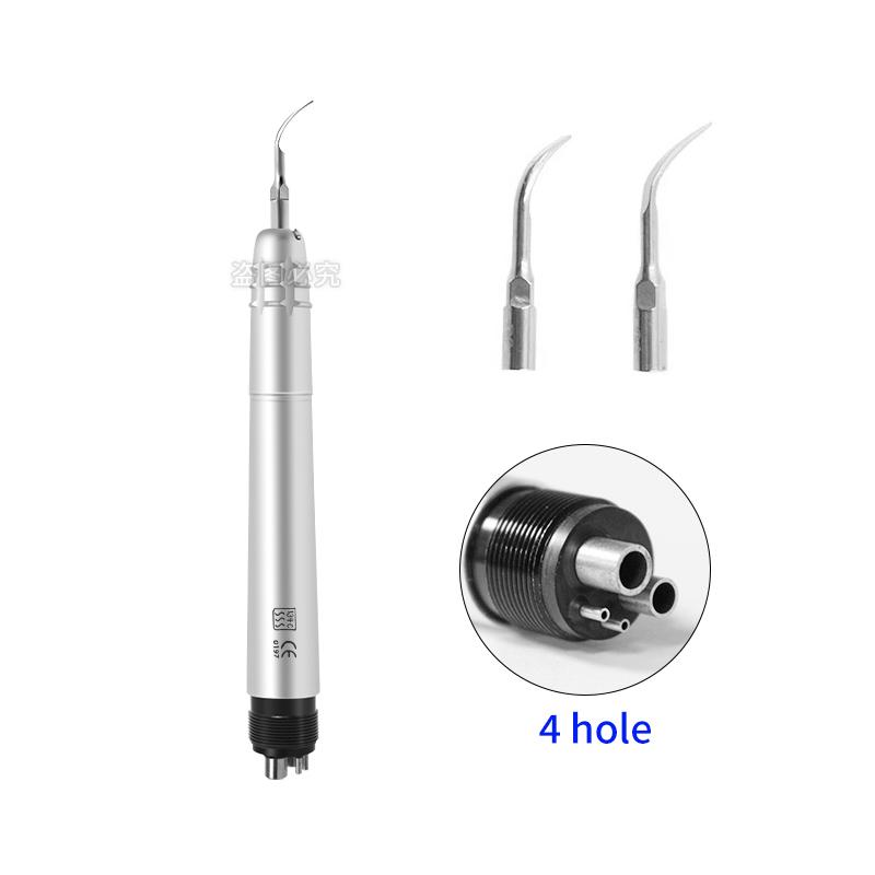 Professional Dental Ultrasonic Scaler With 3 Tips Teeth Cleaning Whitening 4 Holes Handpiece For Dentist Clinic Lab