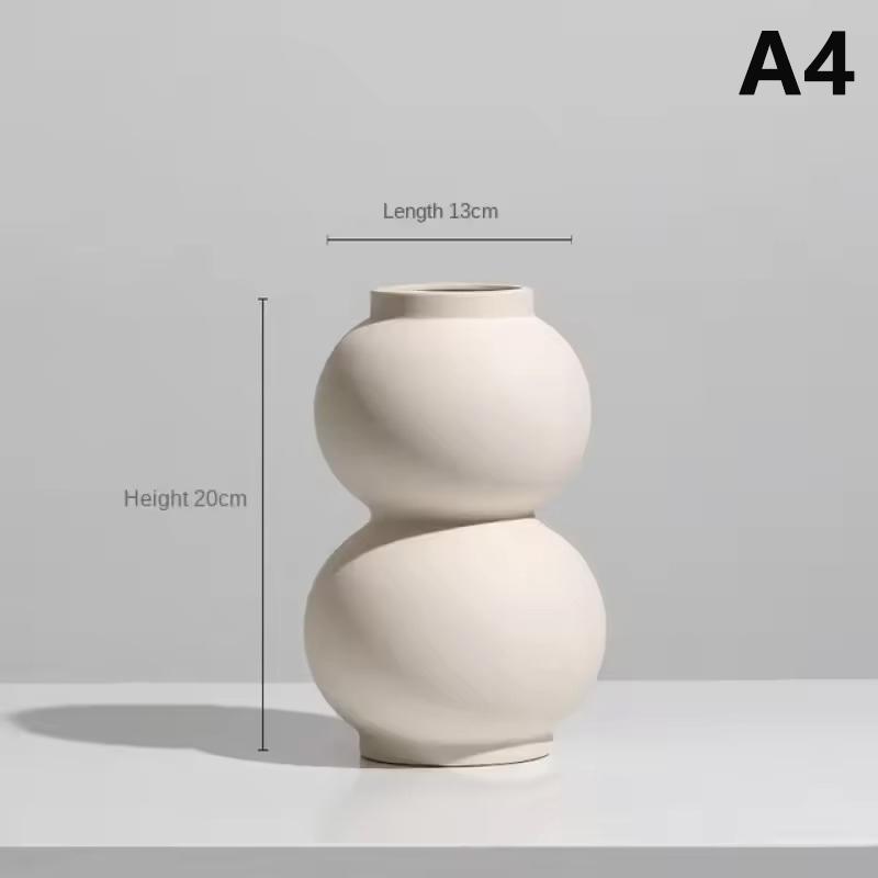 Modern Simple Ceramic Art Vase Dried Flowers Flower Arrangement Ornament Bedroom Desktop Home Decor Pography Background Decor