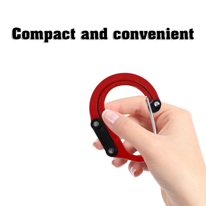 Outdoor Tactical Supplies Carabiner Multifunctional Aluminum Alloy D-Type Quick-Hanging Buckle Outdoor Hook