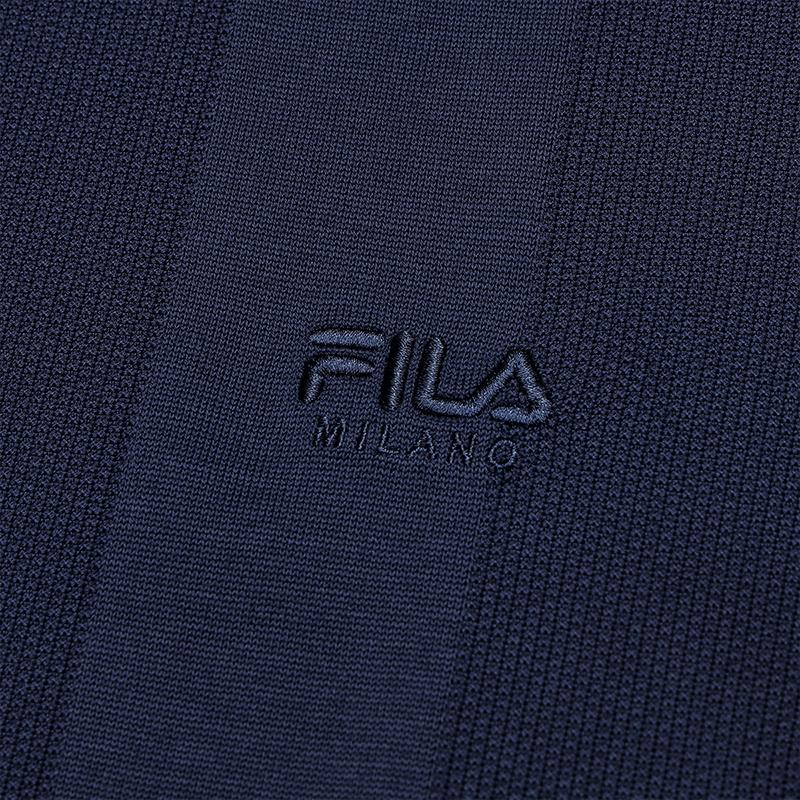 FILA Milano Series Fashion Casual Versatile Cotton Durable Non-Deforming Loose Polo Shirt Men Polo Shirts F11M535103FDB