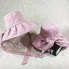 Summer sunshade sunscreen bow brim bucket hat women
