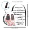 Sister Best Friend Acrylic Plaque For Women Coworker Unbiological Sister Gift