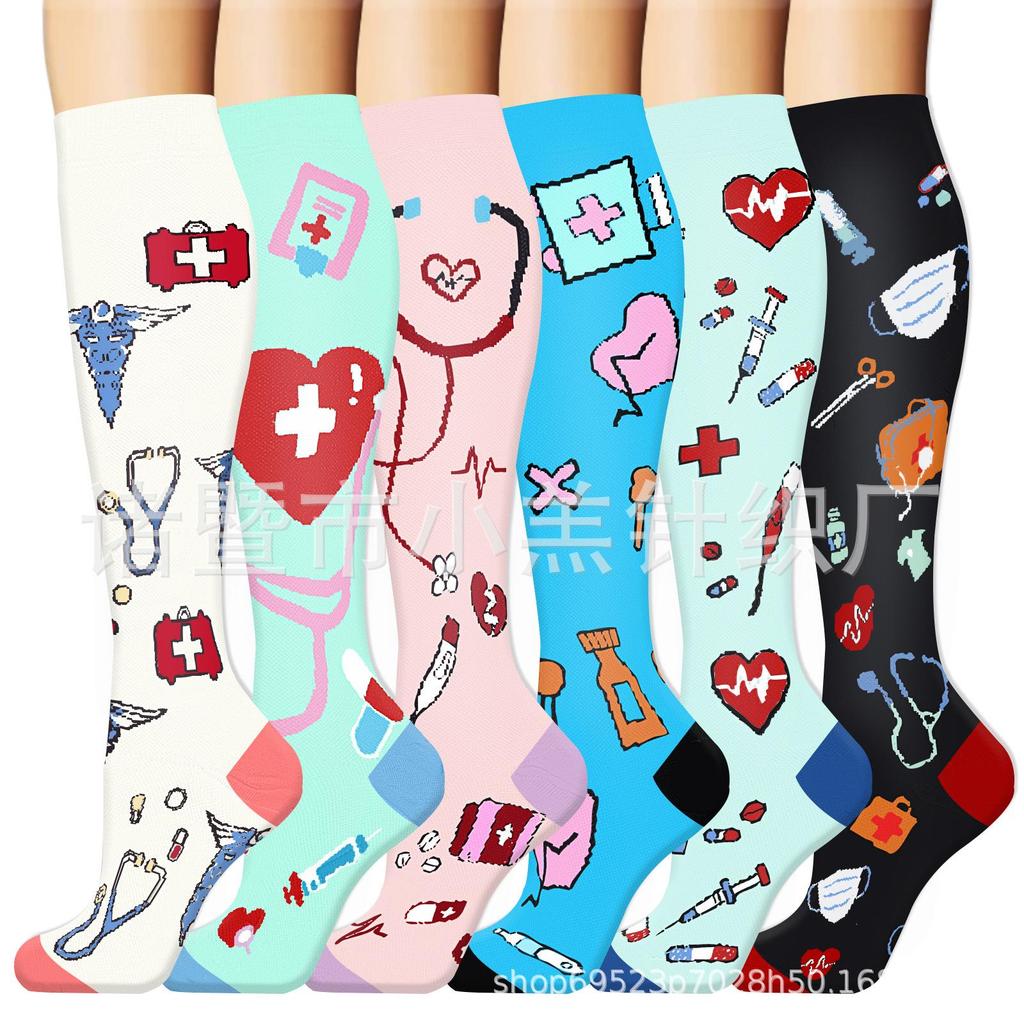 Unisex Long Compression Socks for Cycling, Running, and Marathon
