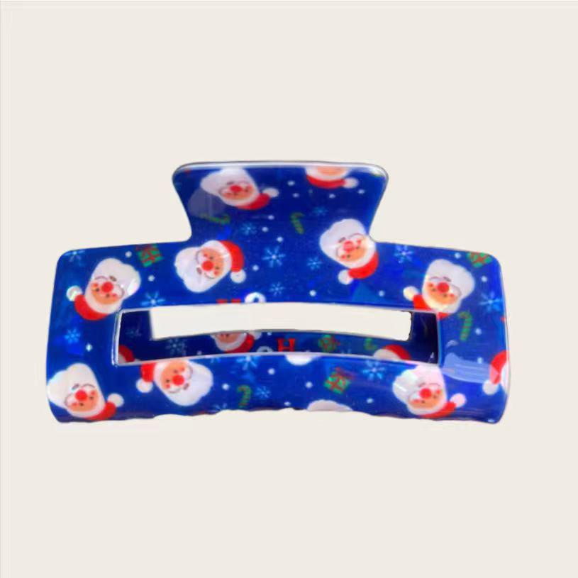 Weihnachts-Haarklammer: Weihnachtsmann, Lebkuchenmann, Schneemann, Rentier - Festliches Haaraccessoire