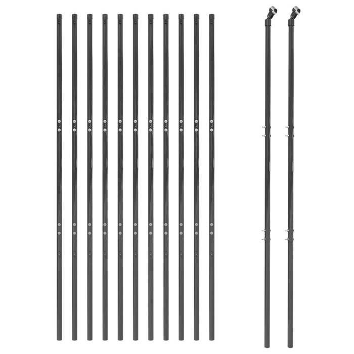 VidaXL Wire Mesh Fence, Decorative Fence Panel, Garden Patio Outdoor Protection Barrier, 154207