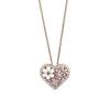 Xian Can 2025 S925 Silver Necklace: Colorful Heart & Mother-of-Pearl Flower, Fashionable Light Luxury.