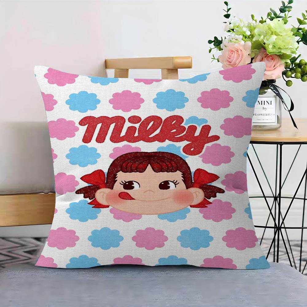 M-Mil-Ky W-Way P-Peko-Chan Cushion Cover Pillowcase Upholstery Sofa Throw Pillow Home Decor Pillowcas
