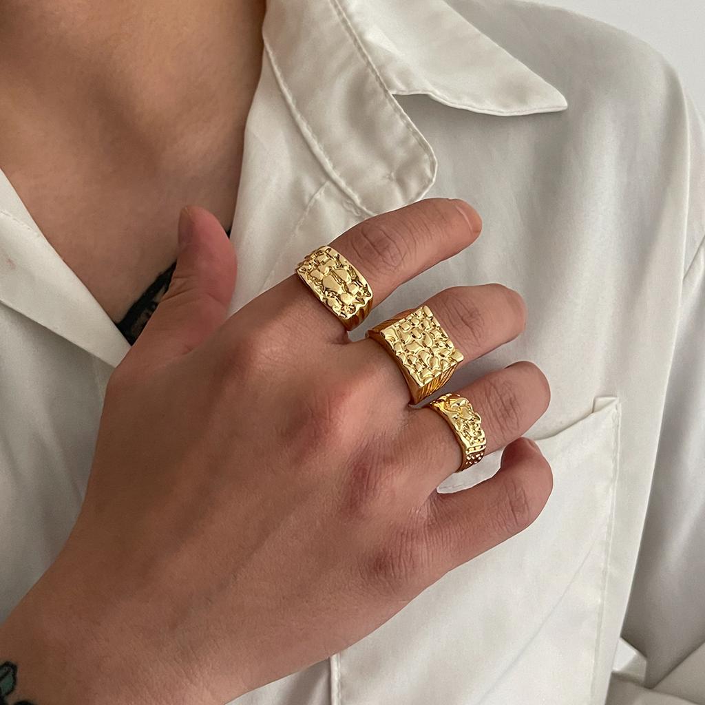 European and American Jewelry New Men's Rings Trendy Hip-hop Personality Versatile Jewelry