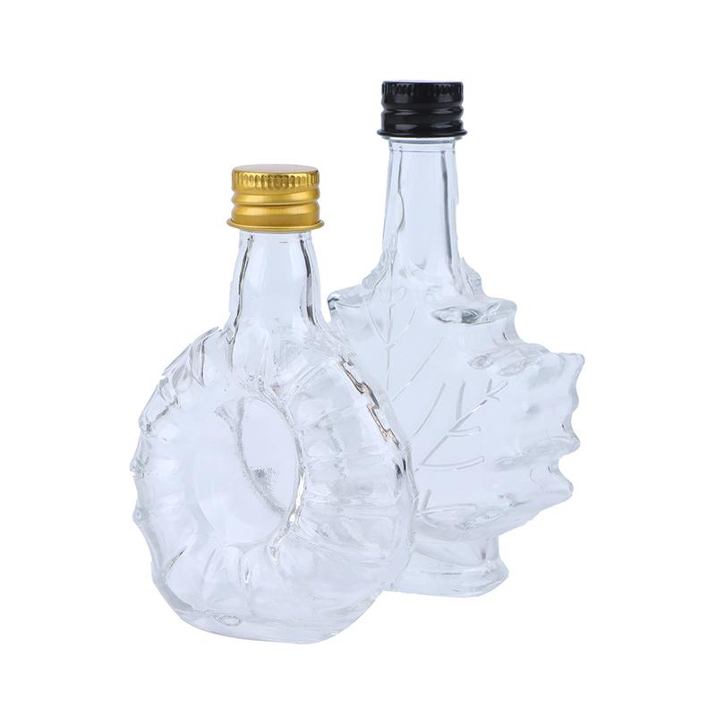 1 stk 50 ml hjemmeglass blyfri karaffel med deksel for brennevin Scotch liten vinflaske glass drikkeflaske bartilbehør