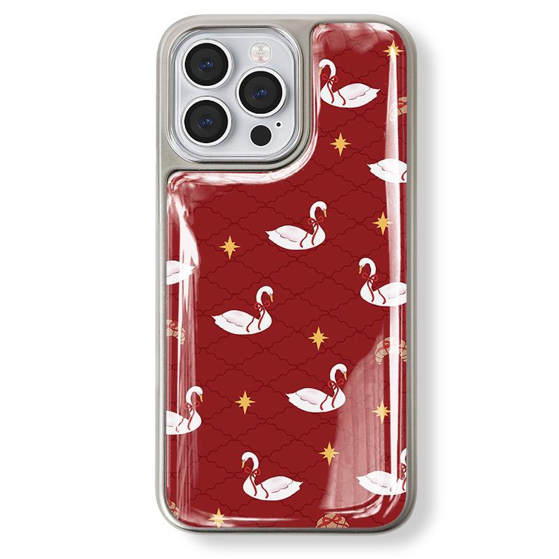 

Чехол Zhitai для Apple iPhone 14 Pro: Гальванизированный серебряный край, капельный клей, совместимый с iPhone 13 Pro Max и Huawei P70 iPhone 17 Pro Max