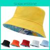 Double Faced Fisherman Hat Leaf Print Outdoor Cap Breathable Hats Gift Fashion