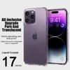 Clear Silicone Phone Case For iPhone 17 Air 15 14 13 12 11 16 Pro Max Plus Transparent Shockproof Protector Back Cover