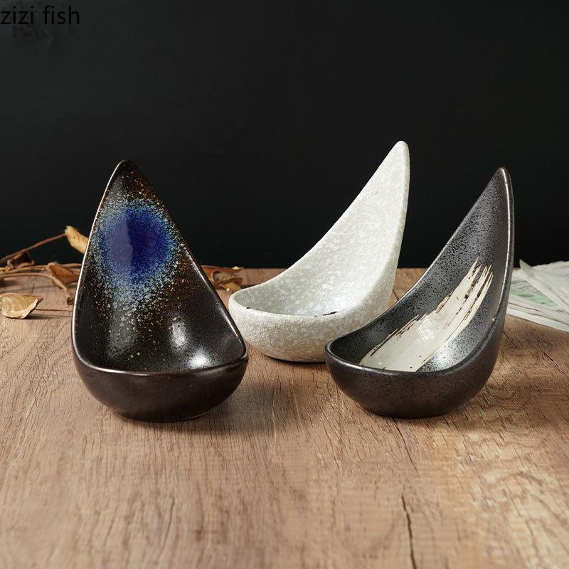 Ceramic Snack Bowl Sushi Plate Sauce Dish Pickle Dish Dessert Bowl Dim Sum Dishes Fruit Plate Salad Bowls Dinner Plates Tray