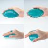 Green Bell Pet Massage Brush for Dogs and Suitable for Gentle Curved Soft Cats, Bathing, Palm-Sized, Design, Brush, PE-001