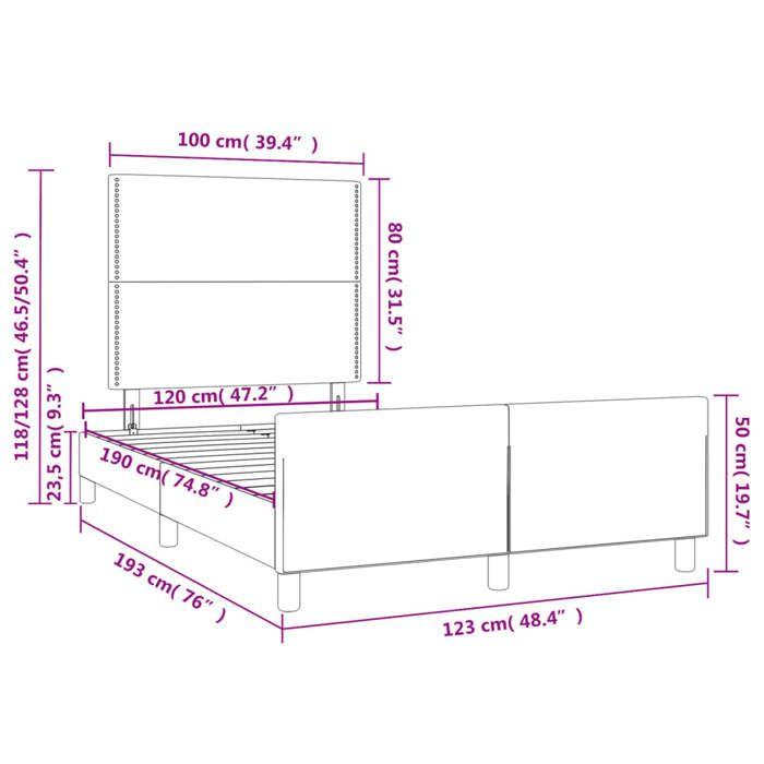 VidaXL Cadre de Lit avec Tête de Lit, Lit Rembourré, Lit Double, Lit Adulte de Chambre à Coucher Intérieur, Moderne, Blanc 3270555