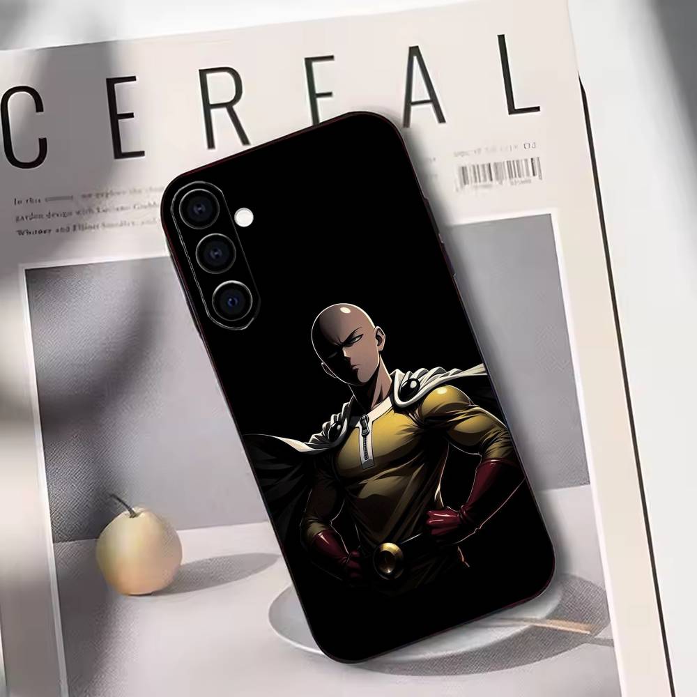 One-Punch Man Phone Case For Samsung Galaxy A73,A72,A71,A70,A53,A52,A51,Others Soft Black Cover