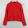 Sunshine Home Autumn and Winter New Foreign Trade European and American Plus size women clothing Short Order Beads Sweater Twist Long sleeve Knit