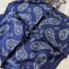 White Blue 100% Mulberry Silk Small Square Scarf Women Spring Fall Summer Hair Scarf Elegant Paisley Neck Scarves Neckerchief