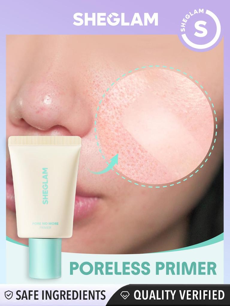 SHEGLAM Pore No More Primer - Pore Coverage Makeup Base, Improves Makeup Longevity, Prevents Makeup Smudging, 30g