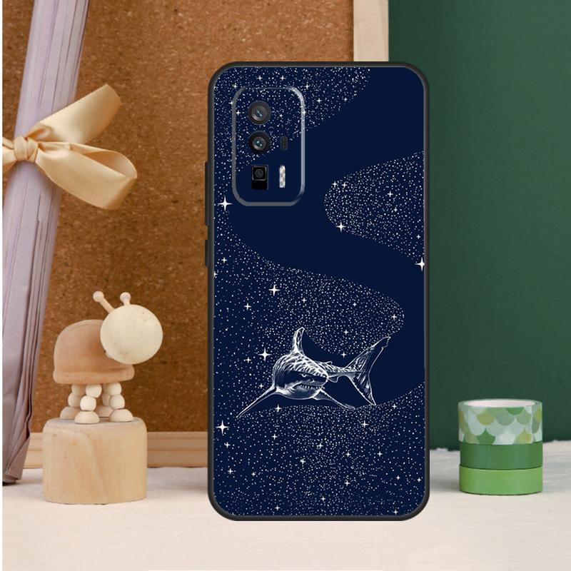 Starry Orca Whale Shark Case For POCO X6 Pro X3 X4 X5 M6 Pro F5 F3 M5s Xiaomi 13T Pro 11T 12T 12 13 14 Ultra Cover