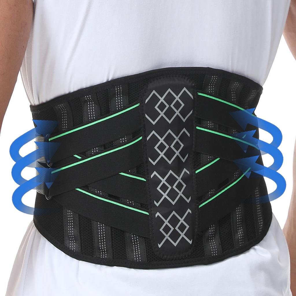 Sport Lumbar Support, Breathable Waist Brace Support Strap With Adjustable And Soft Pad For Running,Fitness, Workouts