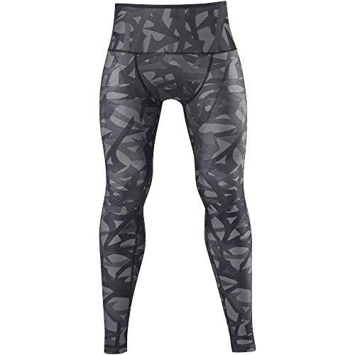 Mizuno Biogear BG9000 Training Tights, Long, Dynamotion Fit, Seamless, UV Protection, 2-Way Stretch, Men's, Black/Gray, Size S