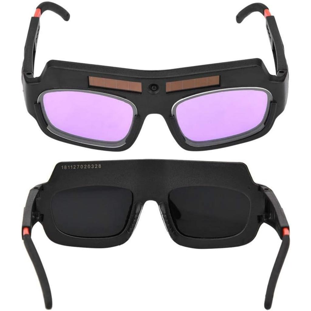 Lunettes de soudage solaires à assombrissement automatique, Lunettes de soudage à arc à l'argon à assombrissement automatique avec sonde haute sensibilité, Protection oculaire anti-buée anti-éblouissement
