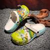 Zoccoli Grafite Cartoni Animati – Sandali da Spiaggia Unisex per Coppie, Scarpe Cave Traspiranti con Suola Morbida