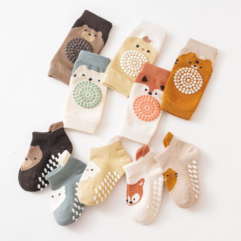 Baby Knee Pads For Crawling Baby Socks For Walking Infant Floor Socks Kneepads Walking Protector For Toddler Kid Girls Boys