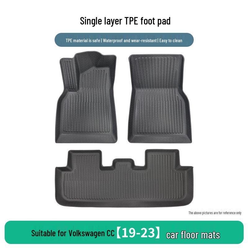 Volkswagen CC 19-23 TPE Anti-Slip, Dirt & Wear-Resistant Floor Mats