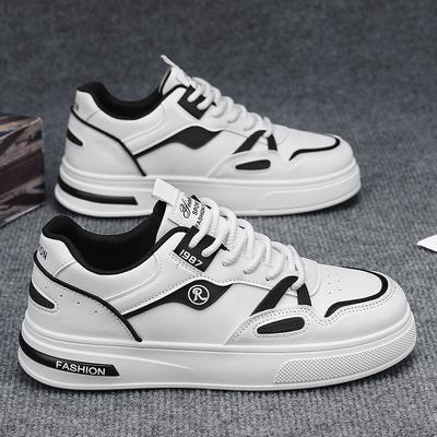 Herrenschuhe 2024 neu Herbst neu dicke Sohle Jugend Low-Top lässige Board-Schuhe Herren Sport kleine weiße Trendschuhe