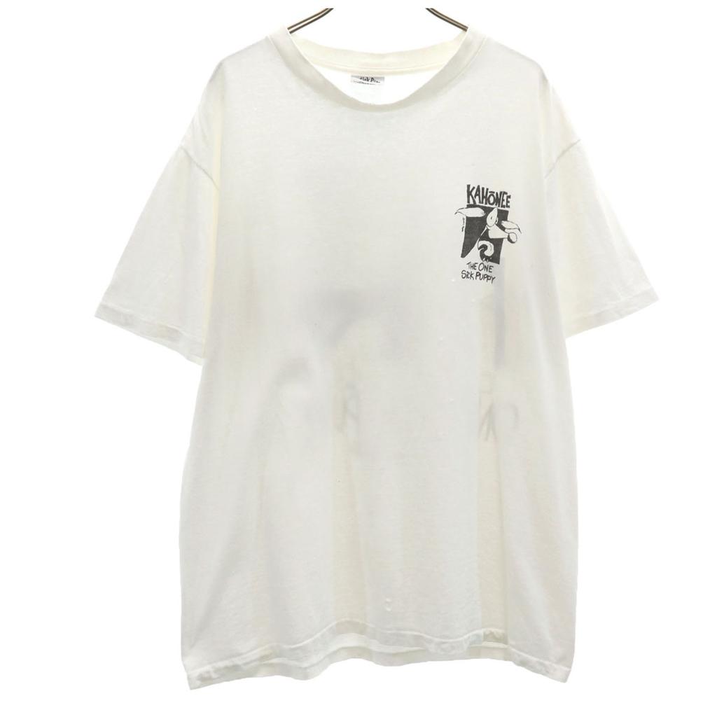 One Sick Puppy 90er Made in USA Old Backprint Kurzarm T-Shirt Herren Gebraucht