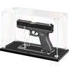 Gun Display Case, Clear Acrylic Showcasing Case for Pistol, Display Stand for Gun, Watch The Video To Assemble (11.5x4.7x7.1 Inch, 29x12x18 Cm)