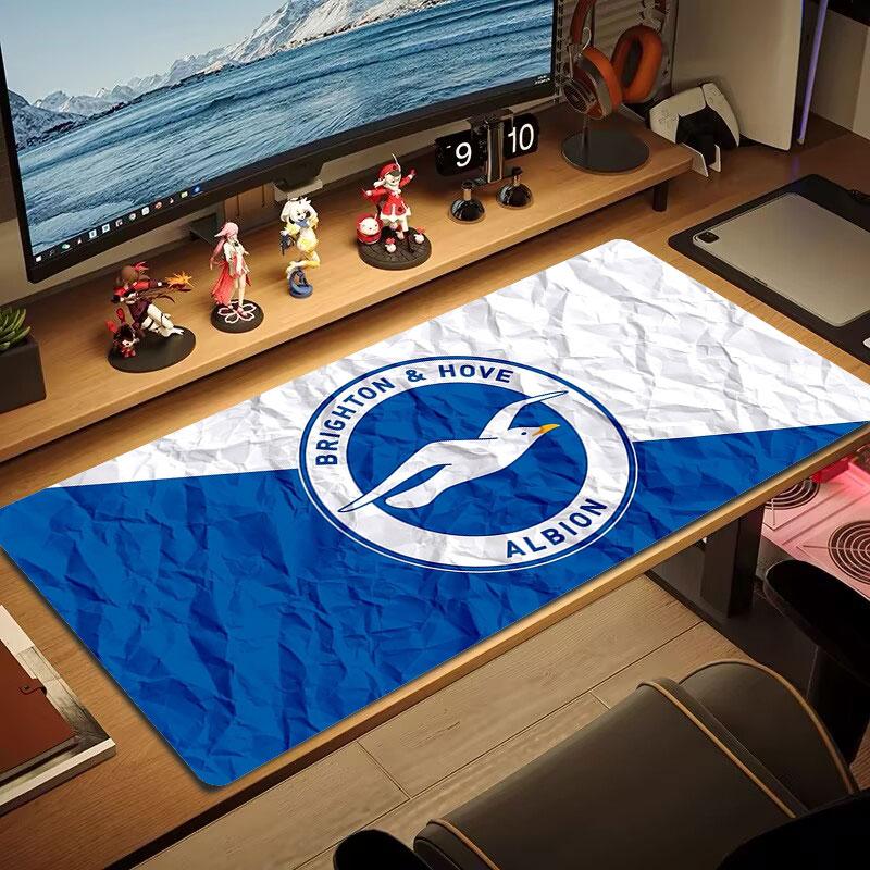 Brighton & Hove Albion Large Size Mouse Pad Large Gaming Table Cushion Non-slip Laptop Tablet Big Mousepad XXL Mat Mini PC Playmat With Lock Edge