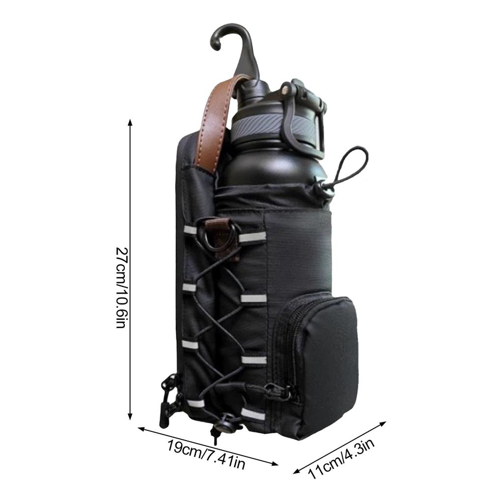 Magnetic Water Bottle Bag for Cycling Fitness Crossbody Phone Keys Storage Pouch Bicycle Accessories