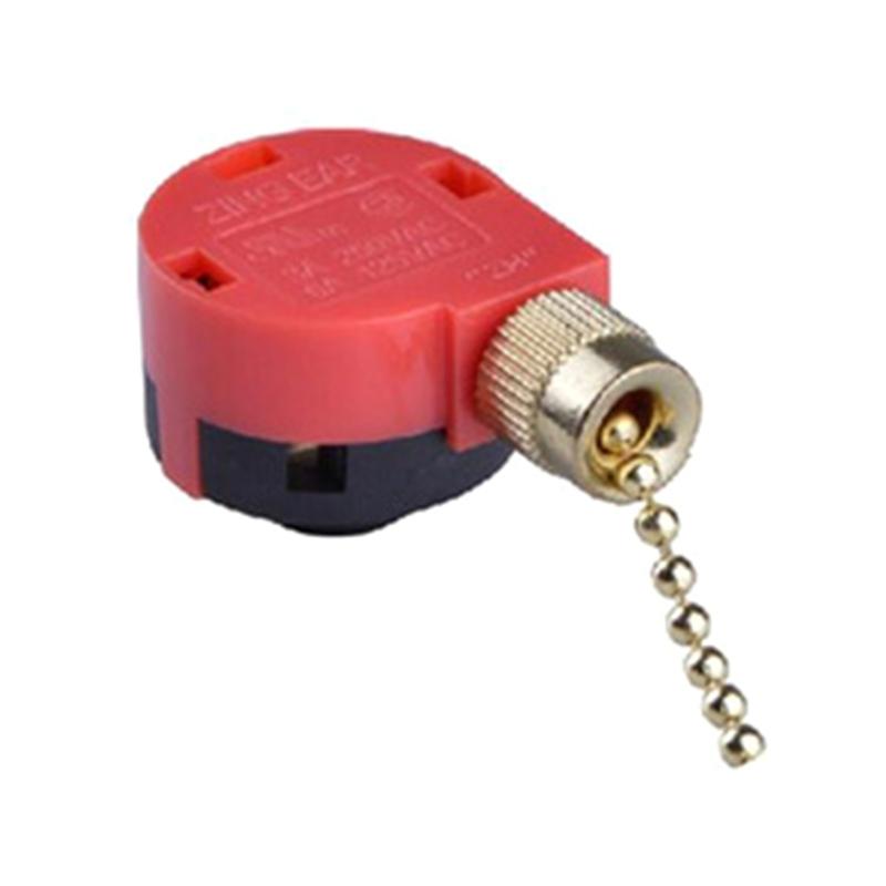 Universal Pull Chain Adjustable Speed Reliable 4 Wire 3 Speed Fan Switches Simple Installation fit for Ceiling Fans