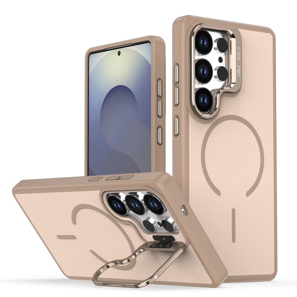 Samsung S26 Series Color-Blocking Frosted Phone Case