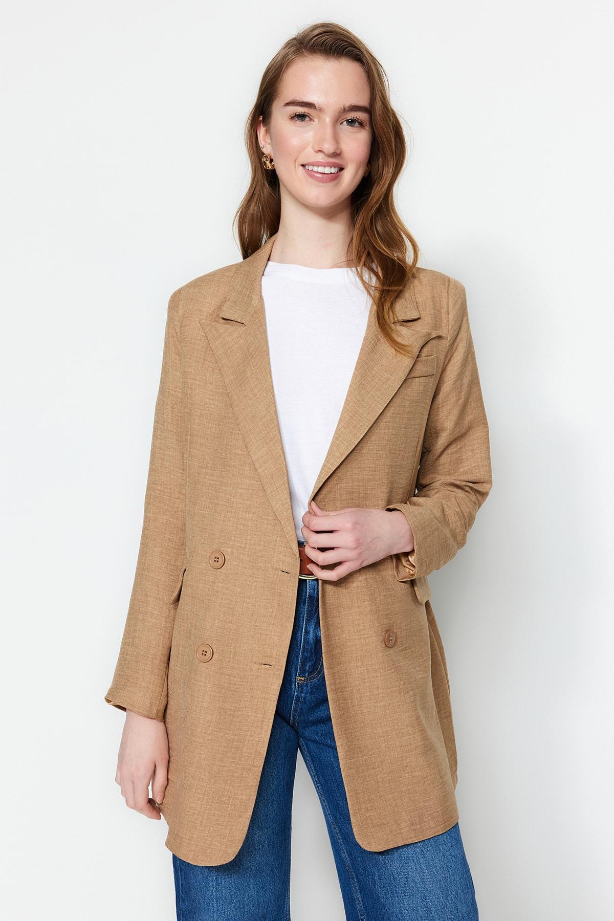 

Куртка - Коричневый - Приталенный