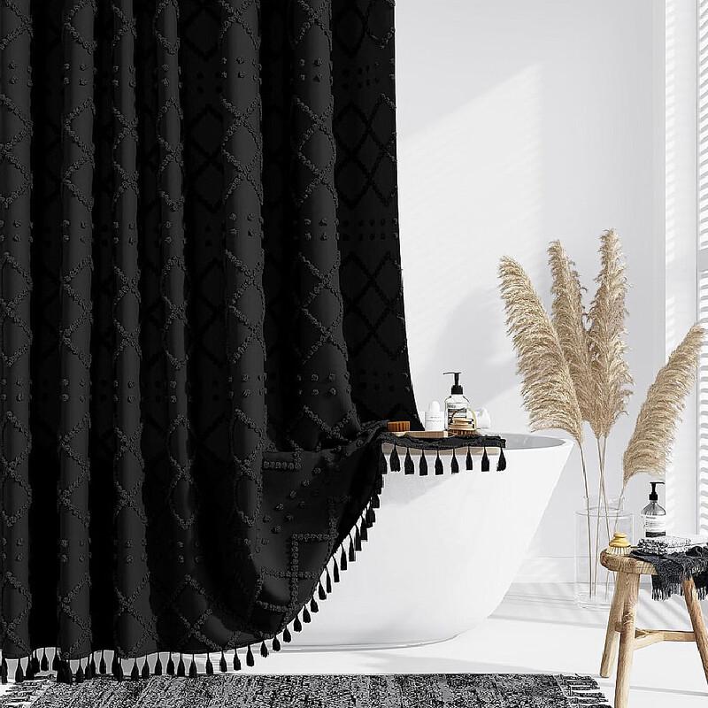 Xihe Waterproof Cut Flower Shower Curtain W72*H72 (183*183CM)