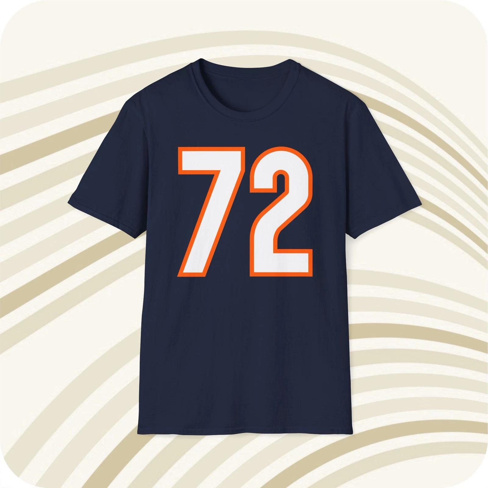 

William Perry #72 Chicago Bears Jersey T shirt - Front & Back Print S