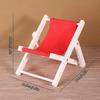 Wooden 1/6 Dollhouse Chair Multicolors Outdoor Casual Reclining Chair  For 10cm Cotton Doll