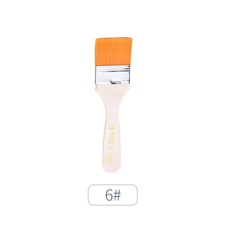 Nylon Oil Painting & Barbecue Brush Set: Pig Bristle Small Brush, Glue Brush, Dusting Brush, Paint Brush.