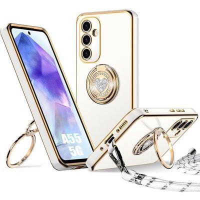 Protective Case - BOOLING - for Samsung Galaxy A55 5G - Flexible - Shockproof - With Lanyard