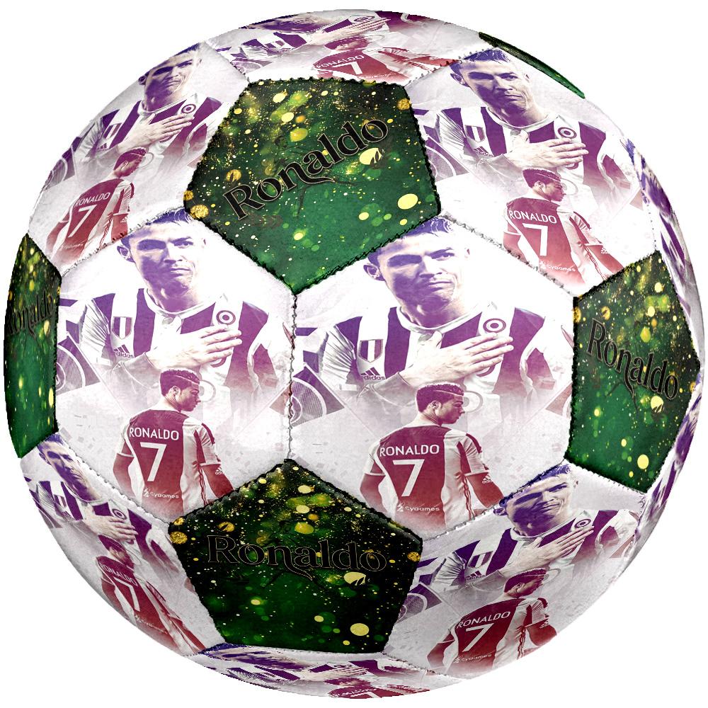 Ronaldo's Golden Moment Size 5 Football Machine Sewn Indoor/Outdoor Universal Football Sports Enthusiast Gifts Birthday/Christmas Wedding Party Gift