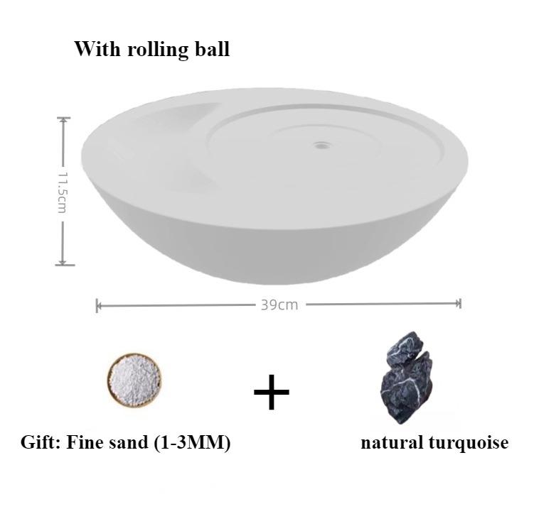 

1 шт. Счастливый орнамент с текущей водой, фонтан, циркулирующая водная система, современный простой китайский водный элемент, вход, гостиная