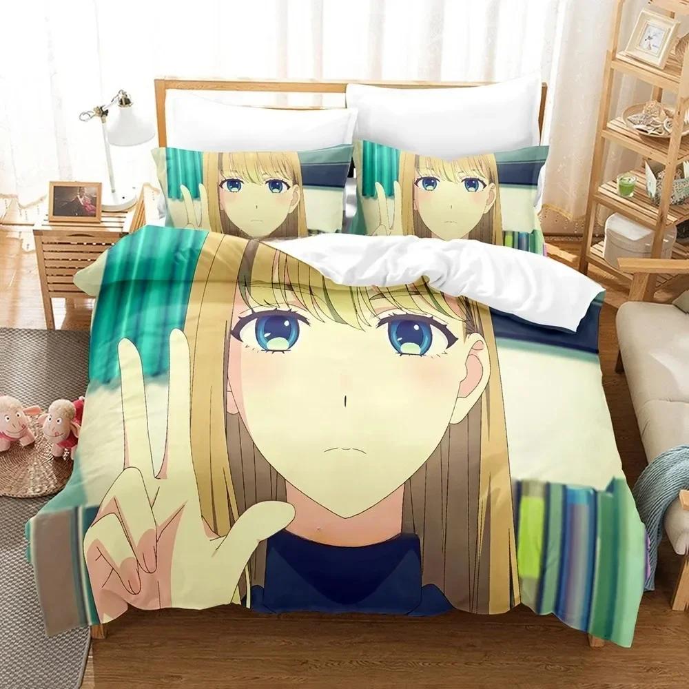 Fashion Anime A Galaxy Next Door Bedding Set Printed Bed Set With Pillowcase Bed Duvet Cover Single Double Queen Super King Size