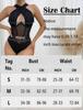 Underwired Leotard Solid Boning Tummy Body Bust and Hip Slimming Bust Hip Size L [Maeau] Women's Bodysuit, Shapewear, Corset, Sexy, Sheer,