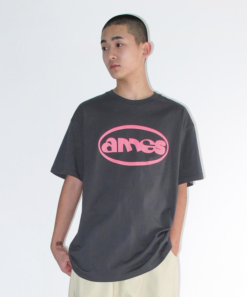 AMES-WORLDWIDE Ames Circle Logo Symbol Tee Charcoal