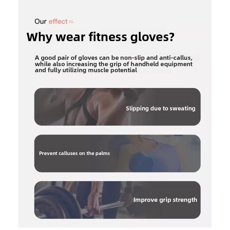 Exercise Training Wrist Guard Anti-slip Cycling Half-finger Gloves Protection Against Calluses and Sprains Fitness Gloves