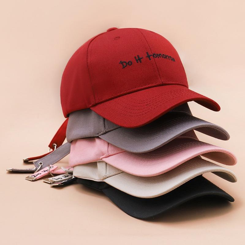 Soft Top Letter Embroidered Baseball Cap Women's Fashion Versatile Casual Face Small Sunscreen Duck Tongue Sun Hat